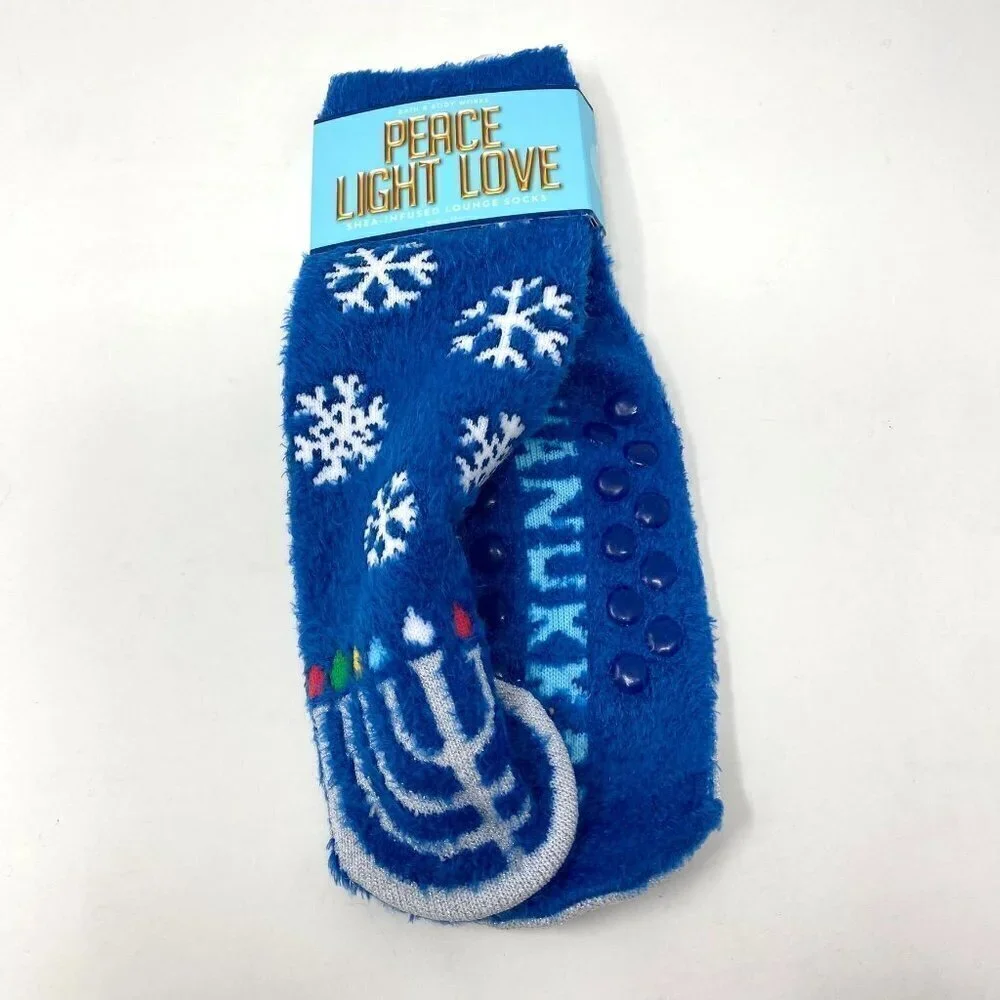 Bath & Body Works Shea-Infused Lounge Socks Holiday Themes  B34